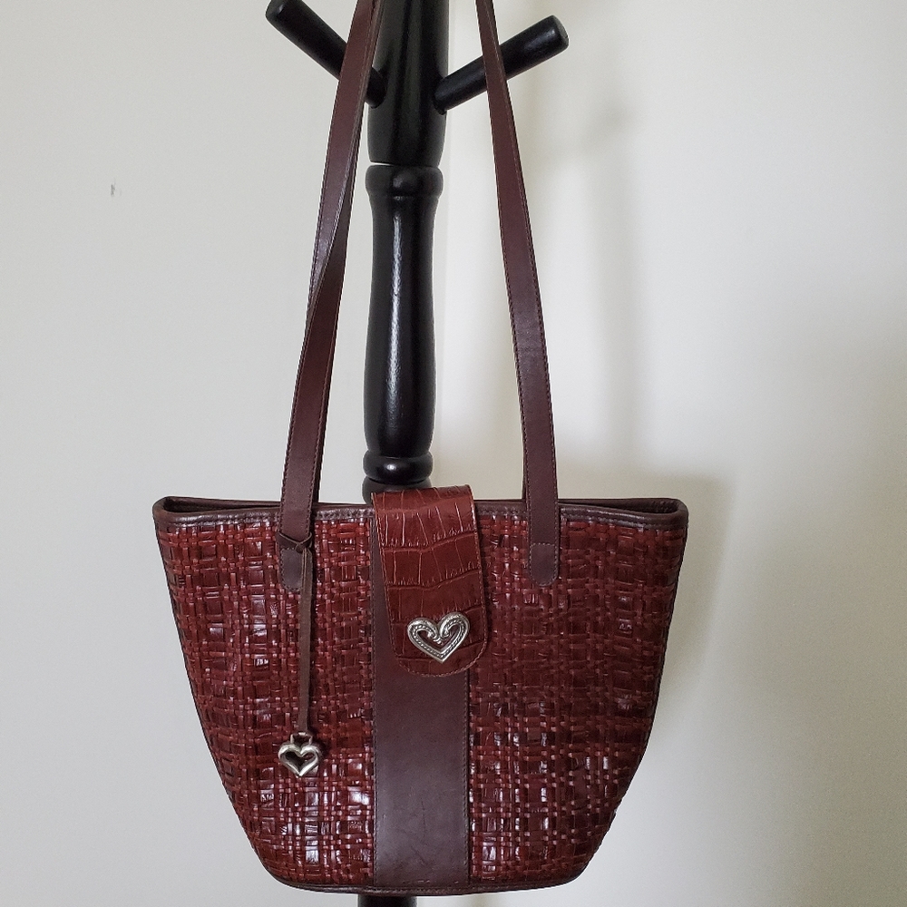 Vintage Woven Brighton shoulder handbag purse